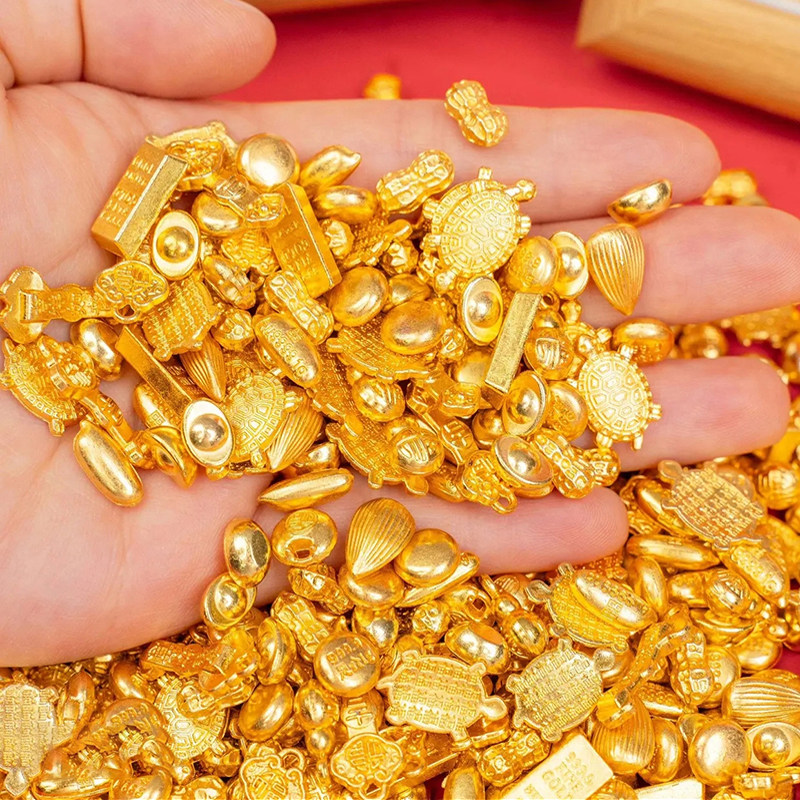 十全十美吉祥物仿真迷你金元宝合金小摆件招财聚宝盆配件装饰礼品,淘宝优惠券,粉丝福利购,淘宝优惠卷