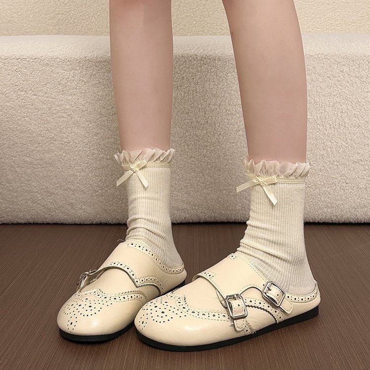 2026春秋季新款厚底英伦风布洛克小皮鞋女百搭内增高包头半拖鞋女,淘宝优惠券,粉丝福利购,淘宝优惠卷