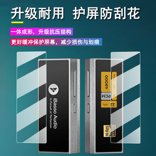 适用于艾巴索DC04Ultra解码耳放贴膜Nunchaku屏幕膜DC-Elite便携小尾巴DC07Pro非钢化DX260MK2高清DX340防刮 - 图3