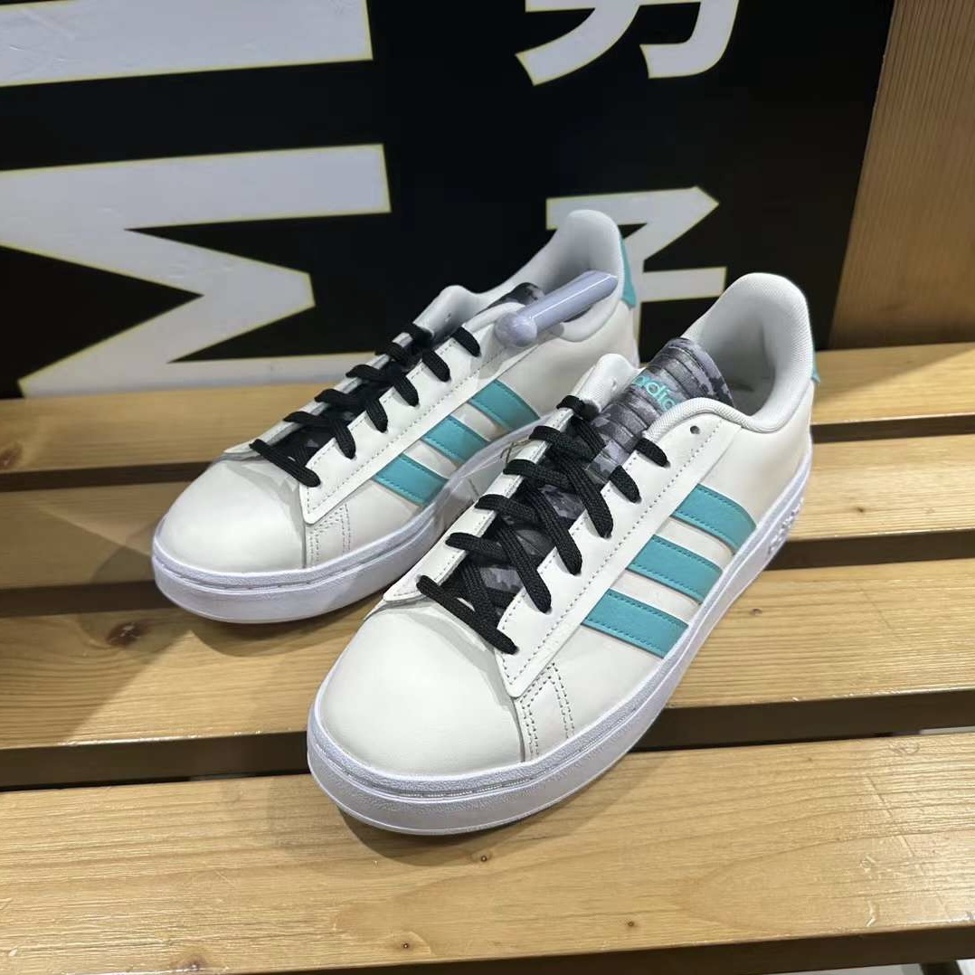 Adidas Grand Court Alpha Camou男子皮质休闲低帮板鞋GZ6862-图0