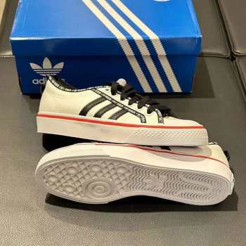 Adidas originals NIZZA ເກີບເກີບກິລາຊັ້ນເທິງທີ່ສະດວກສະບາຍ ແລະທົນທານຕໍ່ການສວມໃສ່ GX6093