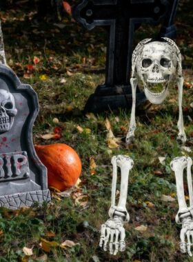 Halloween Skeleton Stake Decorations, Realistic Skeleton Arm