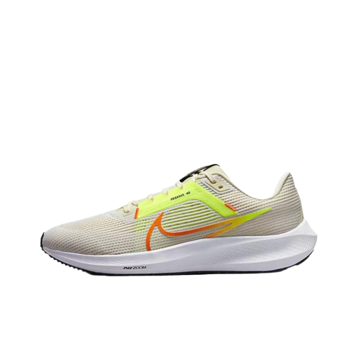 Nike Air Zoom Pegasus 40 低帮减震 专业跑步鞋 米白 DV3853-101 - 图1