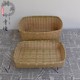 Handmade bamboo basket square basket storage and placement