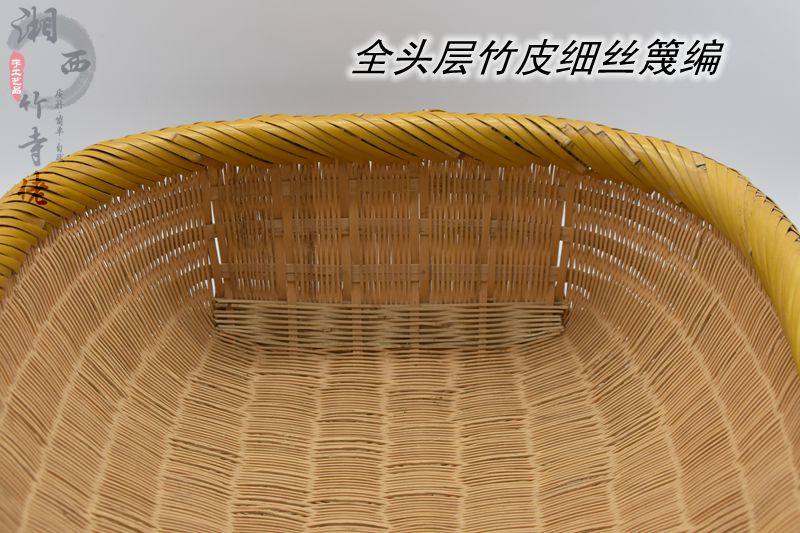 湘西传统竹编精品簸箕天然竹肖箕竹篮竹畚箕竹筐芝麻谷物粮食收纳_虎窝淘