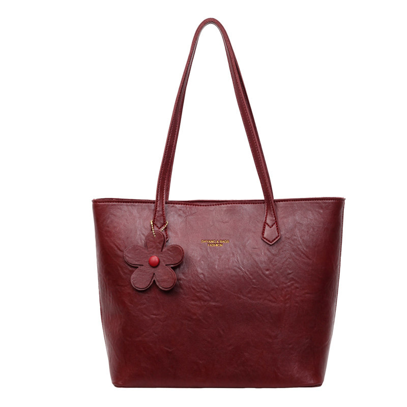 Mankok复古红色大包包女潮结婚新娘包伴娘包大容量通勤单肩托特包,淘宝优惠券,粉丝福利购,淘宝优惠卷