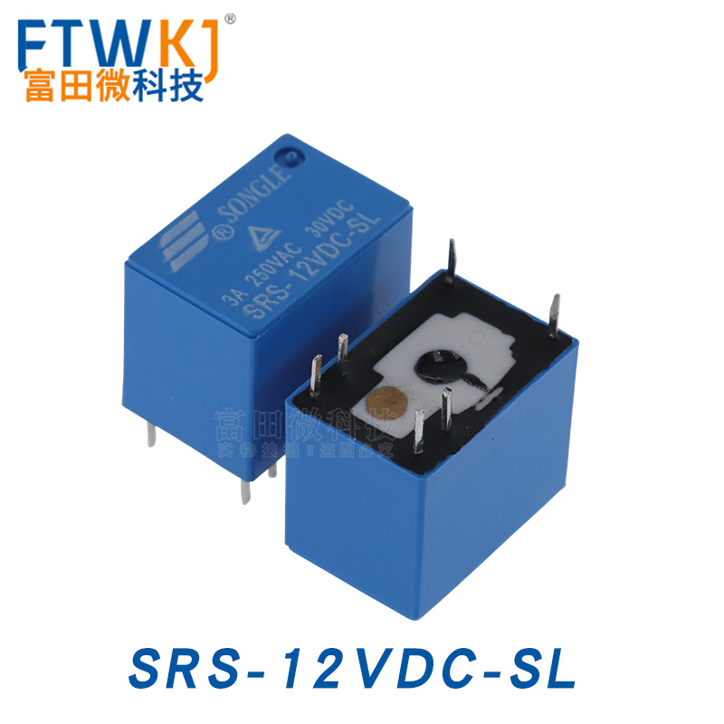 SRS-05VDC-SL SRS-12VDC-SL SRS-24VDC-SL 一转换6脚松乐继电器3A - 图2