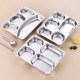 304 stainless steel dining tray canteen adult partition fast food