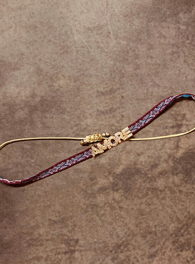 VIKIKO串珠女生手工编织小手链Amore爱百搭紫色手绳宫廷闺蜜礼物