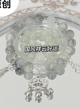 春季樱花粉色蝴蝶手镯气