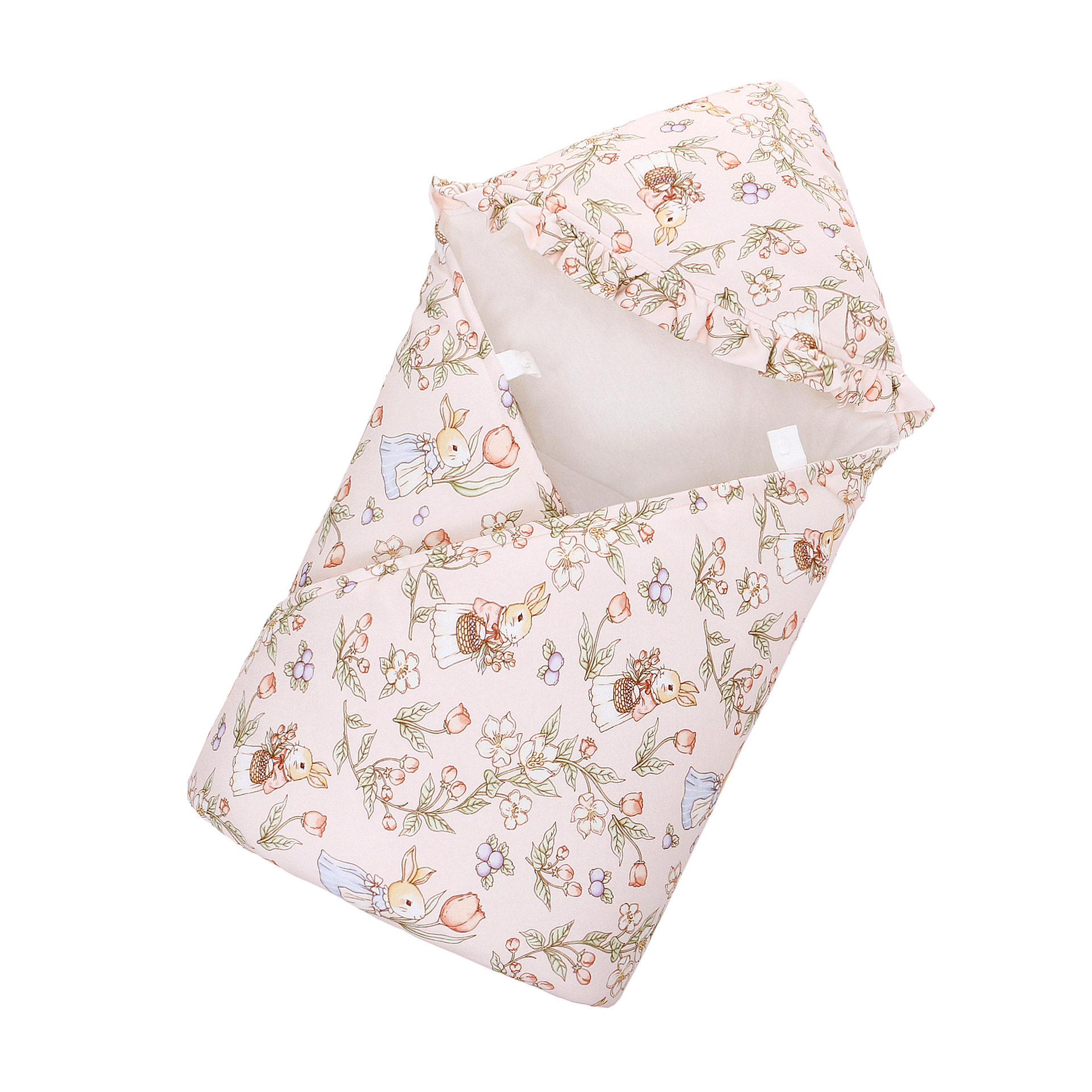 秋冬加厚带帽婴儿抱被多功能宝宝提篮包被新生儿可爱花边襁褓巾,淘宝优惠券,粉丝福利购,淘宝优惠卷