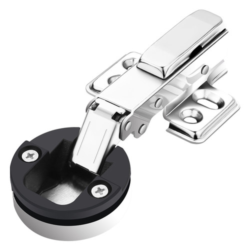 柜门铰链开孔玻璃门门液压铰烟斗阻尼缓冲酒柜专用橱柜配件合页 - 图3