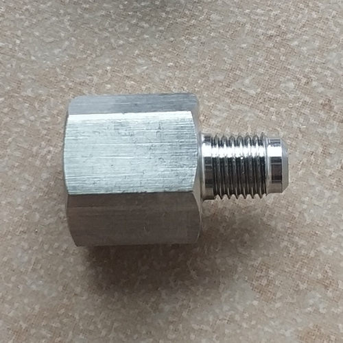 304不锈钢转接头内丝G3/8 G1/2 转外7/16-20UNF 1/4 2分 制冷接口 - 图1