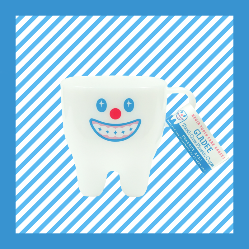 朴坊 日本gladee牙齿可爱漱口杯子牛奶马克情侣儿童刷牙水杯礼物,淘宝优惠券,粉丝福利购,淘宝优惠卷