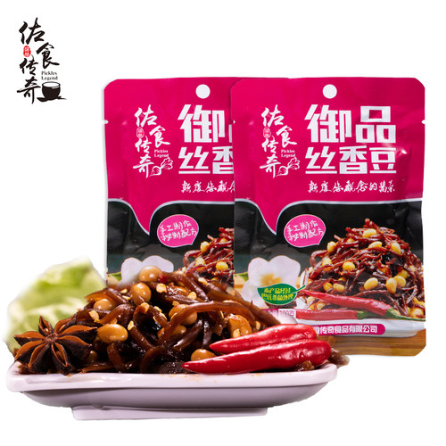 佐食传奇 御品丝香豆100克下饭菜8包装 - 图0