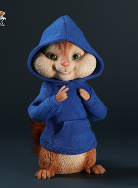 掌上动物小宝花栗鼠树脂模型