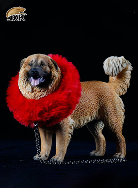 JXK 1/6 高加索牧羊犬仿真高端动物模型巨型狗狗树脂桌面手办摆件