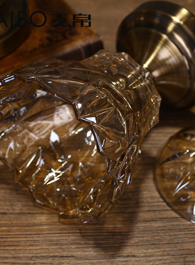 玻璃欧式风干果罐器皿家居装饰