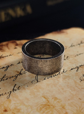 极简风磨砂光面戒指质感钛钢指环