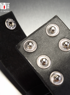 非主流青少年骷髅朋克风皮手镯