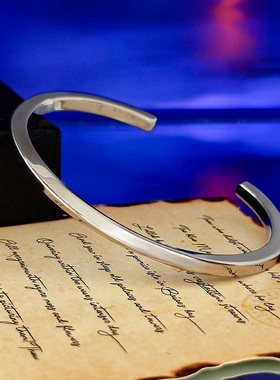 莫比乌斯环情侣手镯钛钢不掉色