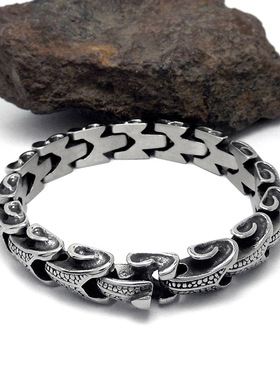 非主流龙骨青少年朋克风钛钢手链