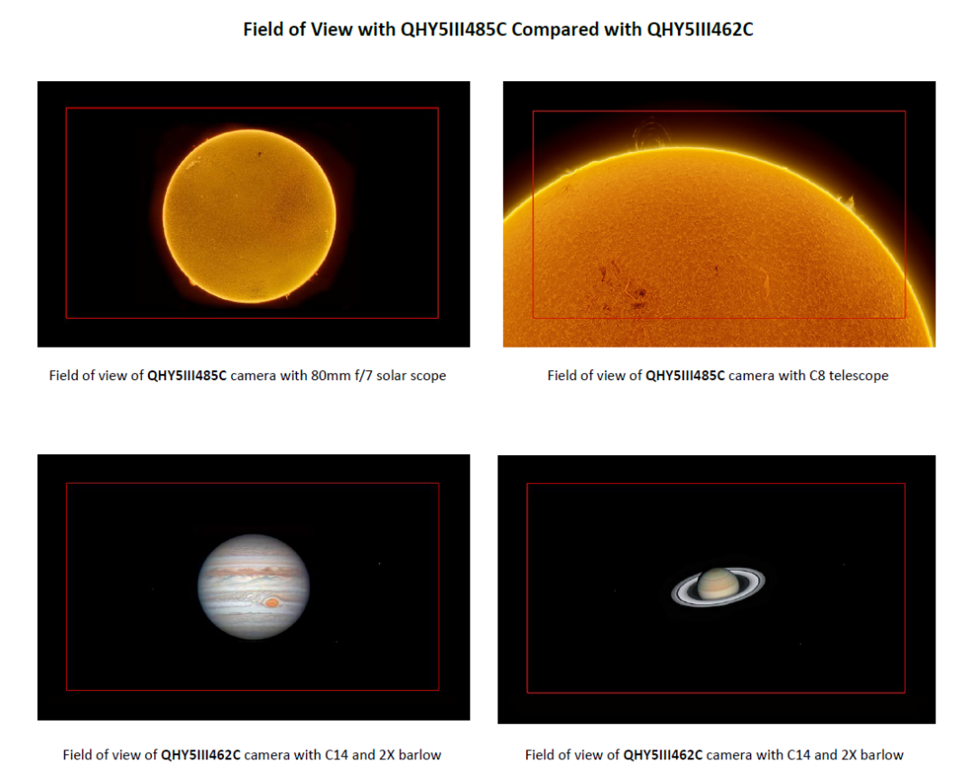 QHYCCD QHY5III485C行星相机 天文摄影4K分辨率 - 图1