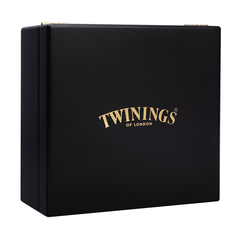 Twinings英国川宁大叶白金四格木质礼盒绿茶红茶薄荷茶叶三角茶包