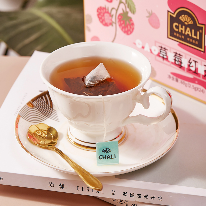 CHALI茶里草莓红茶雪梨乌龙茶24包组合装秋冬送人礼盒花茶茶包-图2