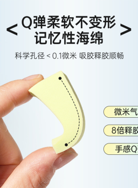 美甲渐变海绵块高密度指甲晕染腮红彩色三角粉扑拍拍胶材料工具