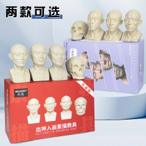 The head is the fine art teaching aid avatar Static Swing Piece Millon Sketching Model Plaster Body Fine Art Figure Statue Resin Small Sculpture Special Beginners Mini version of writing teaching aids