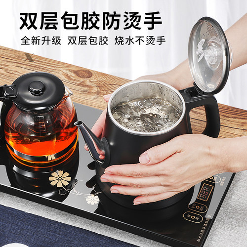 全自动底部上水电热烧水壶办公室家用茶台茶桌一体机抽水泡茶专用 - 图0