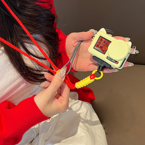 适用于大疆Osmo Action4保护套多巴胺挂绳Action4/5pro户外灵眸运动相机硅胶套机身壳防刮防蹭防尘罩相机配件 - 图2