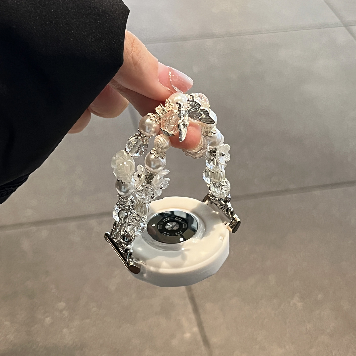 蝴蝶山茶花适用于华为手表gt5表带新款手表GT6串珠watch5/4运动智能腕带GT3Pro时尚女生荣耀FIT保护套壳XL夏 - 图2