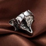 Кольцо черепа овец кандидат ада злой тотем сатановый уголок мужчина и выпускник женского европейского и американского панка ветер