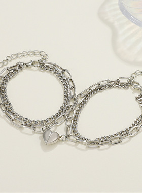 锌合金男女通用磁吸项链手链戒指