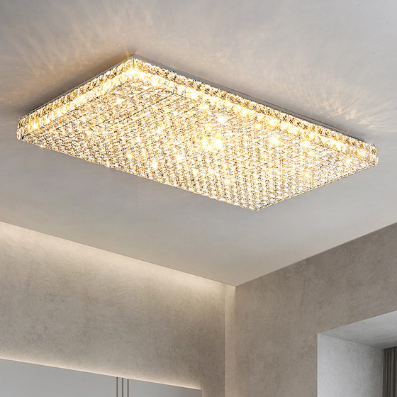 2026 new light luxury Italian crystal living room ceiling lamp