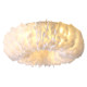 Cream Feather Lamp Children's Room Bedroom Ceiling Lamp