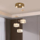 Light luxury modern simple bar restaurant crystal chandelier
