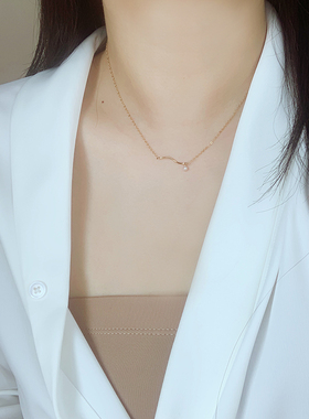 美产14k包金注金波浪珍珠项链