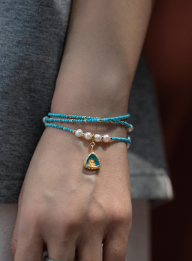 万物三千 | 绿度母 绿松石 珍珠 项链/手链