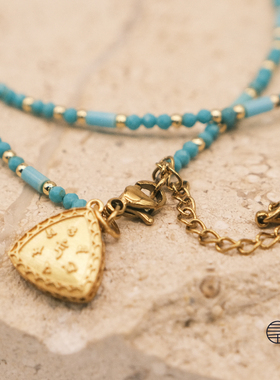 万物三千松石烧蓝工艺礼品手链