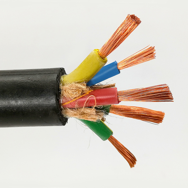 橡胶电缆线YCW2 3 4 5芯1 1.5 2.5 4 6平方铜芯阻燃防水橡套电缆 - 图3