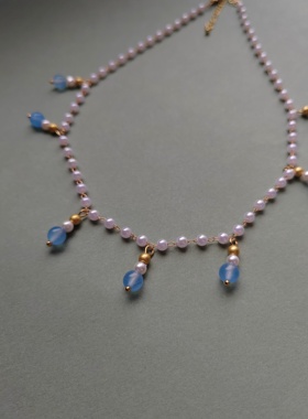 古装汉服唐风宋制古风项链配饰品珠帘玉幕花魁同款项链软璎珞短款