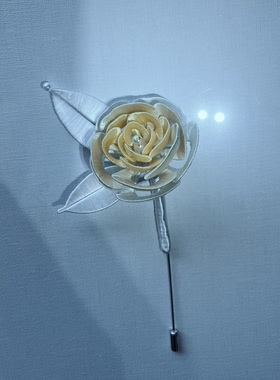 精致礼物非遗缠花成品高级纯手工缠花胸针教师节佳品带精美包装盒
