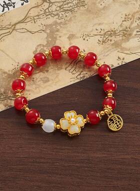 母亲节中式国风百搭手链小众设计高级感竹节手串百搭手饰送妈妈