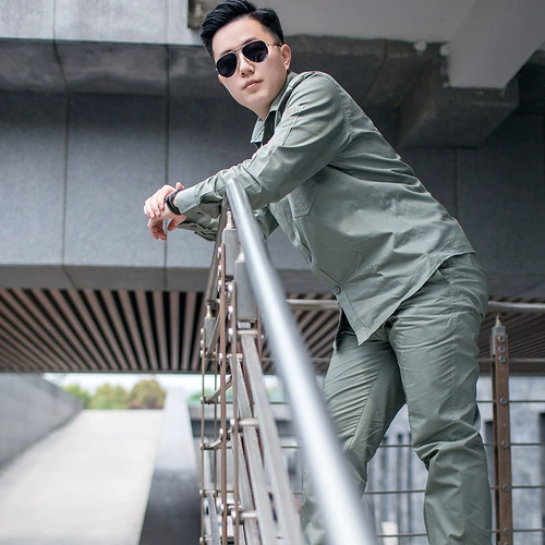 Летний тонкий хлопковый комплект для работы, провинция Хубэй