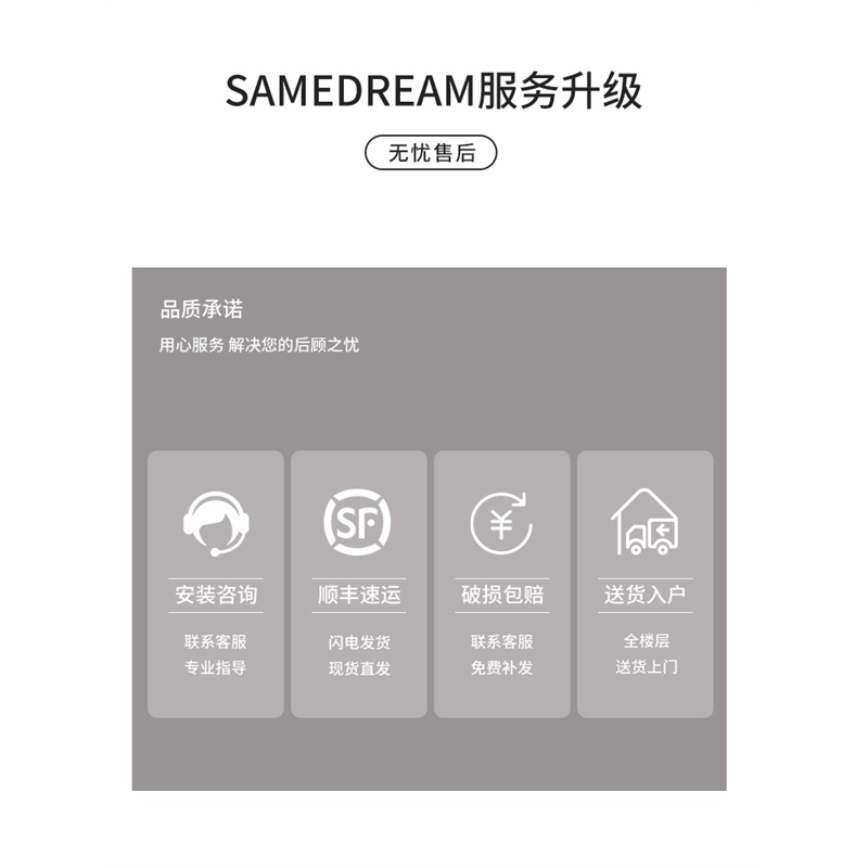 智能半圆化妆镜壁挂带灯异形镜子家用主卧梳妆镜轻奢LED化妆镜子 - 图3