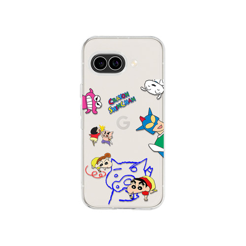 蜡笔小新适用于谷歌Pixel10proXL/9proXL透明手机壳Google Pixel10A/9A卡通8pro彩绘7Pro/8A动画6A软壳9pro - 图2