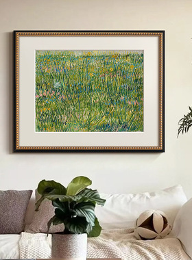 《繁花》梵高油画法式艺术客厅装饰画餐厅玄关卡门柜欧式复古挂画